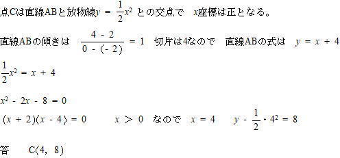 慶応義塾女子高校2022年度数学入試問題4.座標平面 問題解説解答: プロ家庭教師集団スペースONEの過去問対策